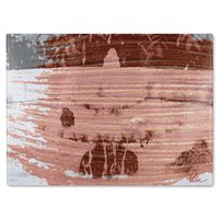 Benjamin Tate Design Bird Bath Glass Chopping Board in Natural