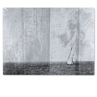 Benjamin Tate Design Sail Glass Chopping Board in Natural