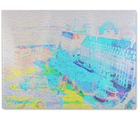 Benjamin Tate Design London Eye Park Glass Chopping Board in Natural