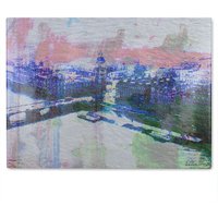 Benjamin Tate Design What A View Glass Chopping Board in Natural