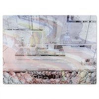Benjamin Tate Design Window Shopping Glass Chopping Board in Natural