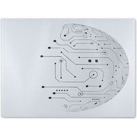 Benjamin Tate Design Circuit Technology Glass Chopping Board in Natural