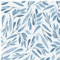Benjamin Tate Design Watercolour Blue Branches With Leaves Splash Back in Natural