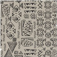 Benjamin Tate Design Striped Egyptian Theme With Ethnic & Tribal Motifs Splash Back in Natural