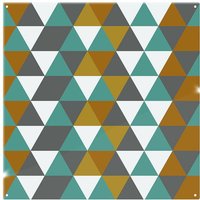 Benjamin Tate Design Autumn Geometric Triangles Splash Back in Natural