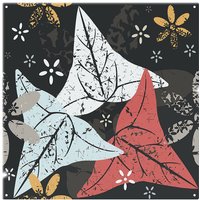 Benjamin Tate Design Leaves & Flowers Autumn Pattern Splash Back in Natural