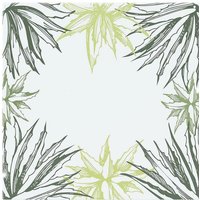 Benjamin Tate Design Green Leaf Border Splash Back in Natural