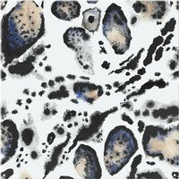 Benjamin Tate Design Leopard Print With Blue Splash Back in Natural