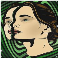 Benjamin Tate Design Portrait of woman Designer Splash Back in Natural
