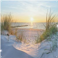 Benjamin Tate Design Sun at the Baltic Sea Beach Designer Splash Back in Natural