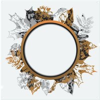 Benjamin Tate Design Paint Print Autumn Decoration Splash Back in Natural