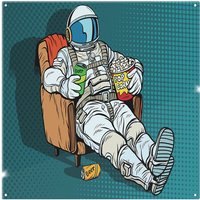 Benjamin Tate Design loneliness in space. Pop art retro Designer Splash Back in Natural