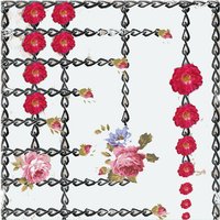 Benjamin Tate Design Roses & Chains Splash Back in Natural