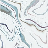 Benjamin Tate Design Blue Rippled Marble Splash Back in Natural