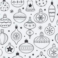 Benjamin Tate Design Hand Drawn Christmas Decorations Dining Splash Back in Natural