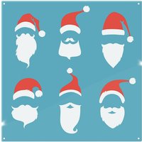 Benjamin Tate Design Santa Hats Dining Splash Back in Natural