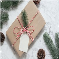 Benjamin Tate Design Christmas Gift Box Dining Splash Back in Natural