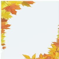 Benjamin Tate Design Yellow Autumn Border Splash Back in Natural