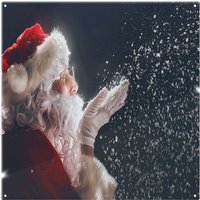 Benjamin Tate Design Merry Christmas & Happy Holidays Dining Splash Back in Natural