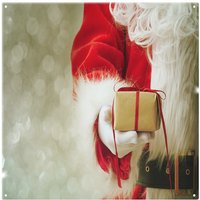 Benjamin Tate Design Santa Claus Gloved Hands Dining Splash Back in Natural