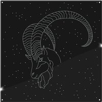 Benjamin Tate Design Capricorn Zodiac Sign Dining Splash Back in Natural
