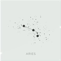 Benjamin Tate Design Star Constellation Zodiac Aries Dining Splash Back in Natural