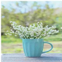 Benjamin Tate Design Lily Of The Valley Splash Back in Natural