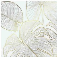 Benjamin Tate Design Golden Botanical Line Art Splash Back in Natural