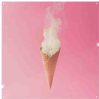 Benjamin Tate Design Smoking Ice Cream Cone Splash Back in Natural