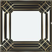 Benjamin Tate Design Art Deco Black Frame Splash Back in Natural