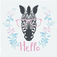 Benjamin Tate Design Hello Zebra Splash Back in Natural