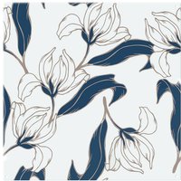 Benjamin Tate Design White Flowers Splash Back in Natural