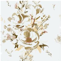 Benjamin Tate Design Golden Flower Print Splash Back in Natural