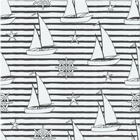 Benjamin Tate Design Sailboats Splash Back in Natural