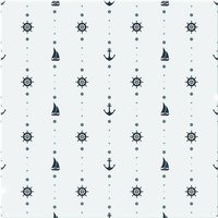 Benjamin Tate Design Anchor Wheel Sailboat Splash Back in Natural