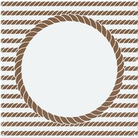 Benjamin Tate Design Rope Border Splash Back in Natural