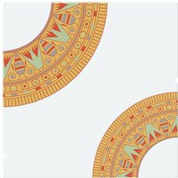 Benjamin Tate Design Egyptian Hieroglyphs Splash Back in Natural