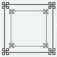 Benjamin Tate Design Roman Style Ornamental Frame Splash Back in Natural