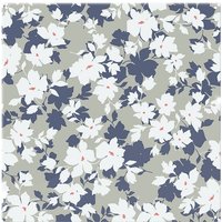 Benjamin Tate Design Grey Purple & White Flowers Splash Back in Natural