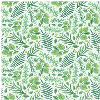 Benjamin Tate Design Mixed Green Leaves Splash Back in Natural