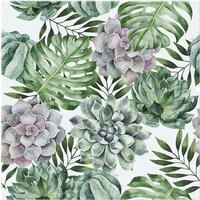 Benjamin Tate Design Watercolour Botanical Leaves Splash Back in Natural