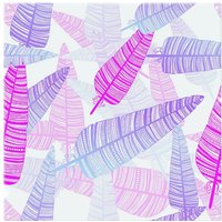 Benjamin Tate Design Purple Feathers Splash Back in Natural