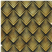 Benjamin Tate Design Golden Geometric Flower Pattern Splash Back in Natural