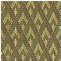 Benjamin Tate Design Black & Gold Striped Triangles Splash Back in Natural