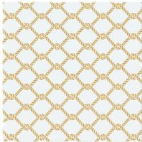 Benjamin Tate Design Gold Chainlink Rope Splash Back in Natural