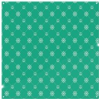 Benjamin Tate Design Nautical Elements On Green Splash Back in Natural