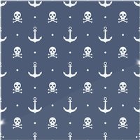 Benjamin Tate Design Anchor With Skull & Bones Splash Back in Natural