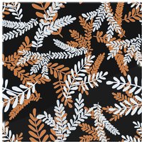 Benjamin Tate Design White & Orange Olive Leaves Splash Back in Natural