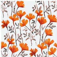 Benjamin Tate Design Flowers In Autumn Colours Splash Back in Natural