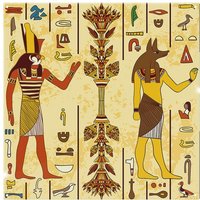 Benjamin Tate Design Egyptian Drawings Splash Back in Natural
